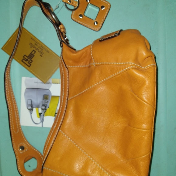 Tignanello Tan Leather Handbag NWT - Picture 6 of 11
